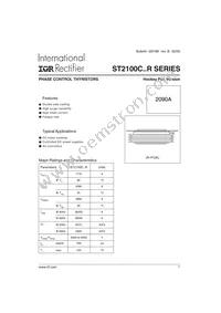 ST2100C38R0 Datasheet Cover