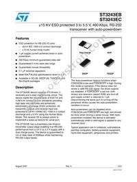 ST3243ECPR Datasheet Cover