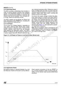ST62T62CM6 Datasheet Page 21