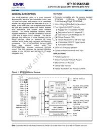 ST68C554CJ68-F Datasheet Cover