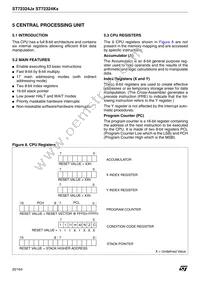 ST72F324BK2TCXS Datasheet Page 20