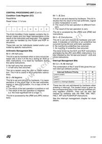 ST72F32AK2B6 Datasheet Page 21