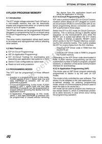 ST72F340S4T6 Datasheet Page 15