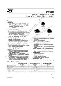 ST72F361K9TCE Datasheet Cover