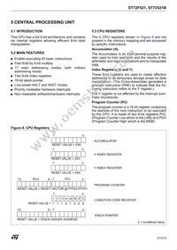 ST72F521M9T6TR Datasheet Page 21