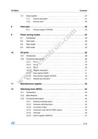 ST72F60K2U1TR Datasheet Page 3