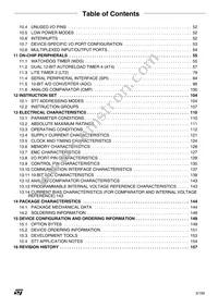 ST7FLI19BF1U6TR Datasheet Page 3
