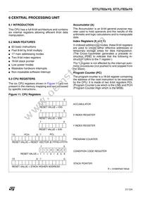 ST7FLITE09F0U6 Datasheet Page 21