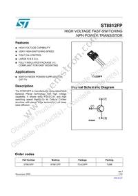 ST8812FP Datasheet Cover