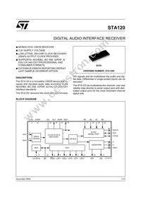 STA120D13TR Datasheet Cover