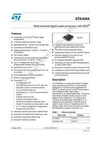 STA309A Datasheet Cover