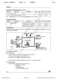 STA310 Datasheet Page 9