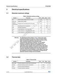 STA381BW Datasheet Page 22