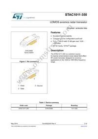 STAC1011-350 Datasheet Cover