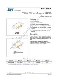 STAC2932B Datasheet Cover