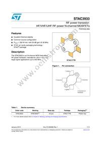 STAC3933 Datasheet Cover