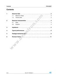 STAC4932F Datasheet Page 2