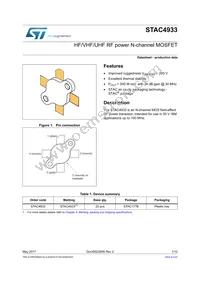 STAC4933 Datasheet Cover