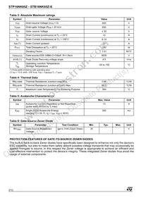 STB16NK65Z-S Datasheet Page 2