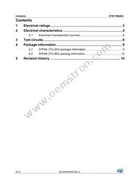 STB17N80K5 Datasheet Page 2