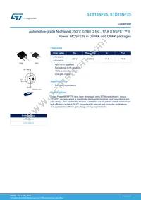 STB18NF25 Datasheet Cover