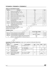 STB200NF04T4 Datasheet Page 2