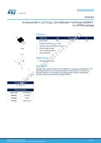 STB20N90K5 Datasheet Cover