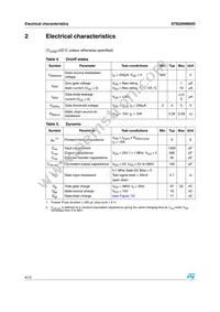 STB20NM60D Datasheet Page 4