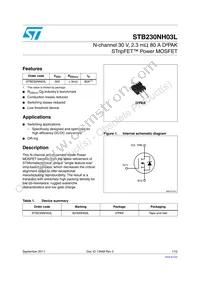 STB230NH03L Datasheet Cover