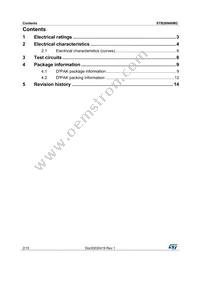 STB26N60M2 Datasheet Page 2