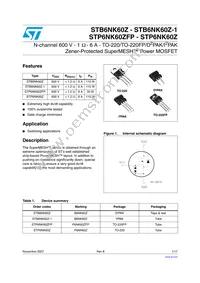 STB6NK60Z-1 Datasheet Cover