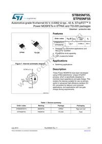 STB85NF55T4 Datasheet Cover