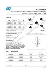 STB8NM60N Datasheet Cover