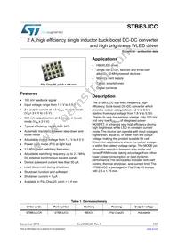 STBB3JCCR Datasheet Cover