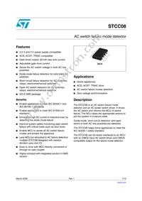STCC08 Datasheet Cover
