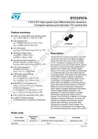 STCCP27ATBR Datasheet Cover