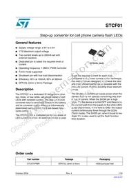 STCF01PMR Datasheet Cover