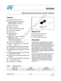 STCF03ITBR Datasheet Cover