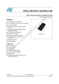 STCL1100YBFCWY5 Datasheet Cover