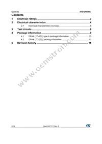 STD12N65M2 Datasheet Page 2