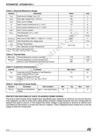 STD2NK70Z-1 Datasheet Page 2