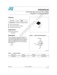 STD35N3LH5 Datasheet Cover