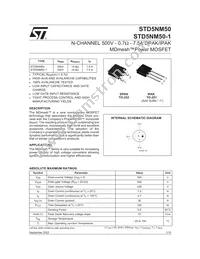 STD5NM50T4 Datasheet Cover