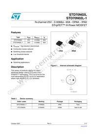 STD70N02L-1 Datasheet Cover