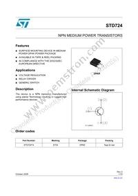 STD724T4 Datasheet Cover