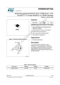 STD85N10F7AG Datasheet Cover