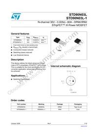 STD90N03L-1 Datasheet Cover