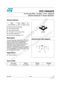 STE110NS20FD Datasheet Cover