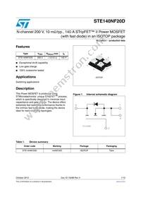 STE140NF20D Datasheet Cover