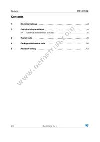 STE140NF20D Datasheet Page 2